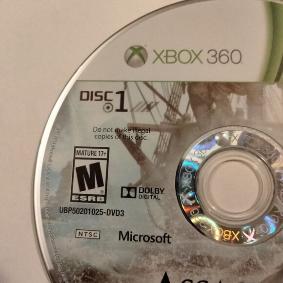Assassins Creed IV Black Flag Xbox 360 Disc 1 Microsoft Ubisoft - Picture 2 of 5